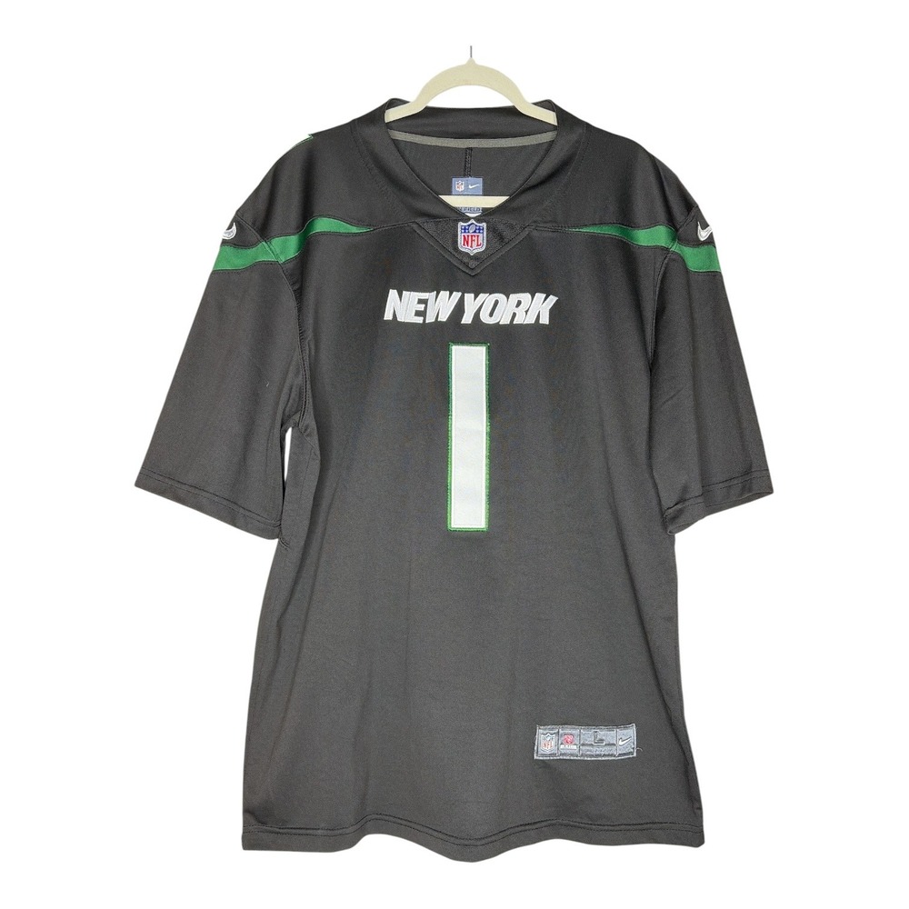 Nike New York Jets Sauce Gardner 1 On Field Jersey Mens Large Black NFL Football - Picture 2 of 3